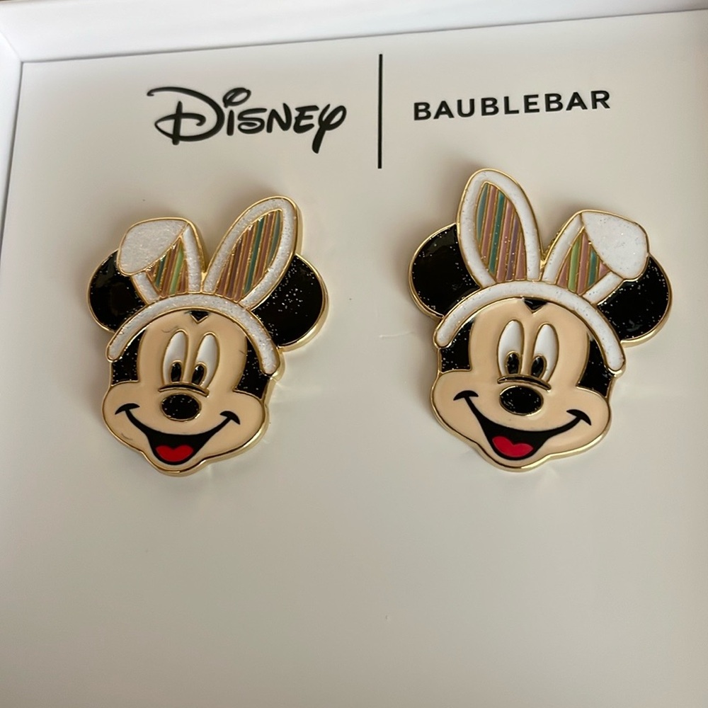 BaubleBar Mickey Mouse Bunny Earrings
